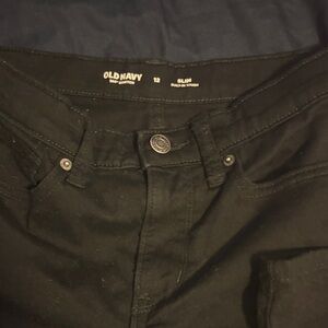 Old Navy Black Slim Fit Pants